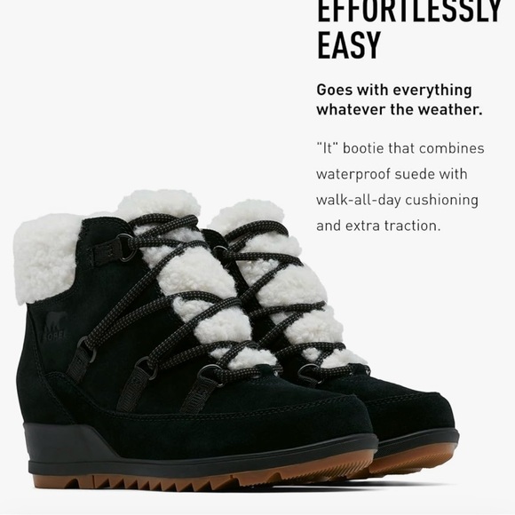 NWOB  Sorel Women's Evie II Cozy Lace-Up Booties Boots Sz 10 $160 - Picture 4 of 10